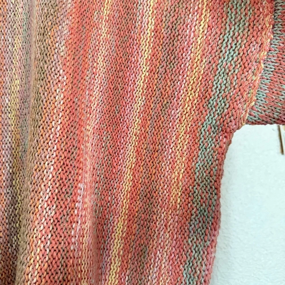 Free People Radiate Striped Pullover Fringed NWT Confetti Combo Sweater Size M